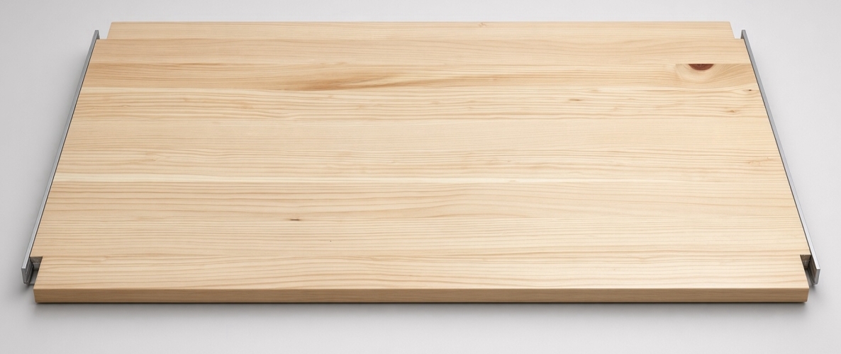 Premium White Pine shelf in the Lundia Clear finish