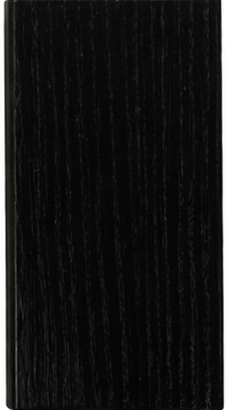 Painted Black finish sample on solid wood